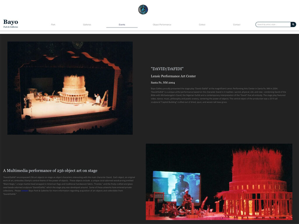 Performance Art website